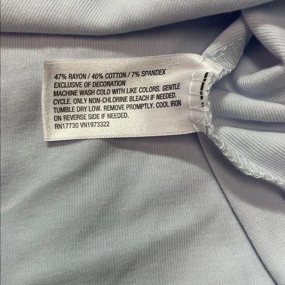 Wild Fable Off-Shoulder Blue Lace Bow Trim Long Sleeve Mini Dress Var Sizes NWT - Picture 8 of 10